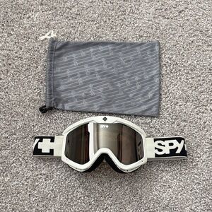 SPY Black and White Snow Goggles